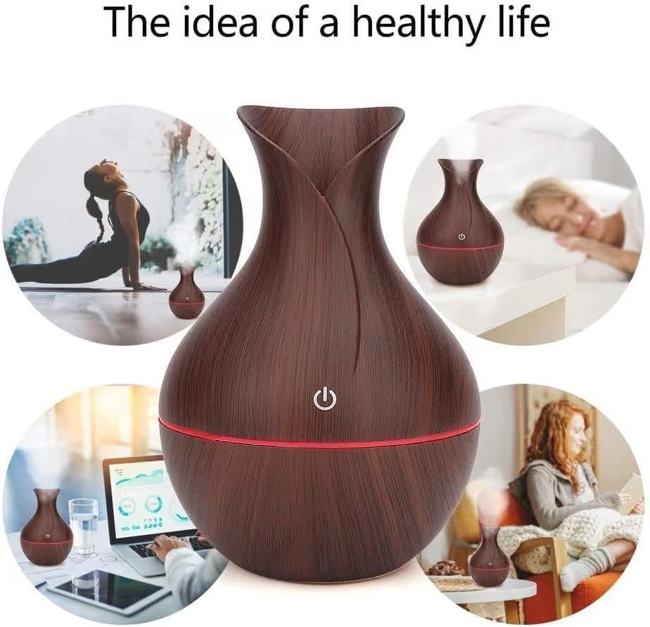 Wooden Cool‑Mist Humidifier & Aroma